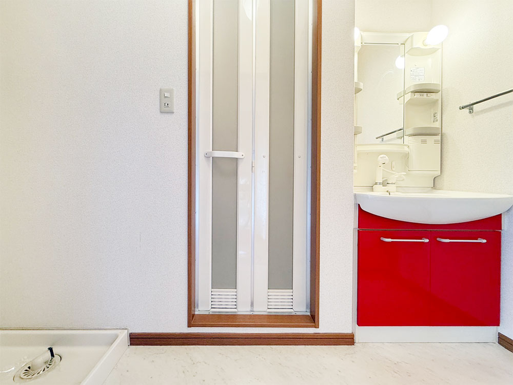 洗面所、洗濯機置き場