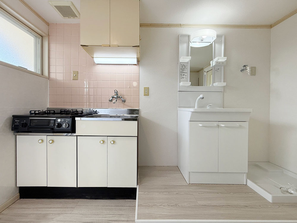 キッチン ガスコンロ付き